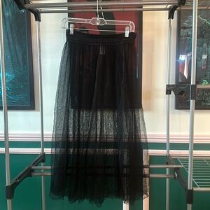 Free people ankle length tulle skirt